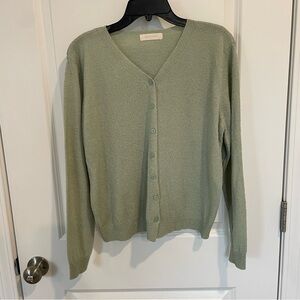 Monologue sea foam green lightweight cardigan sweater Women Medium